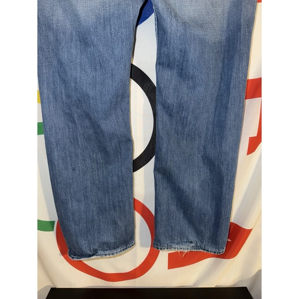 True Religion Straight Fit Jeans Mens 38 Medium Wash Denim Baggy Flap Pocket